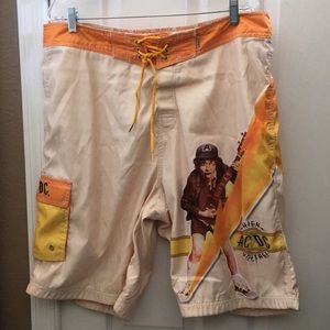 FINAL MARKDOWN MEN’S dragonfly AC/DC swim trunks